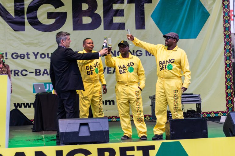 Bangbet Sponsors Rally Drivers Gerald Maina and John Ngugi in HE President Ruto Officially Honored Event WRC Safari Rally