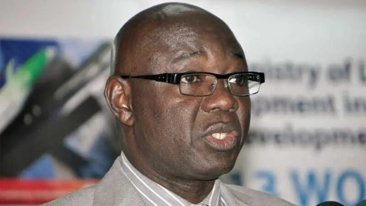 Vincent Oppong Asamoah addressing an audience.