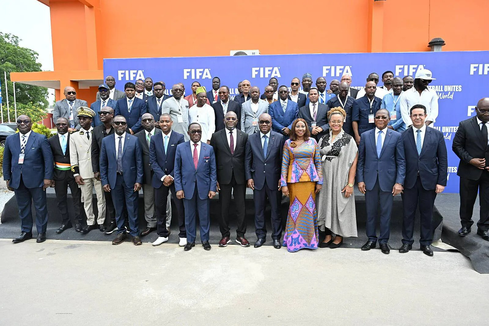 "Group photo at FIFA event in Ghana"