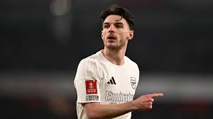 "Football player pointing during a match"