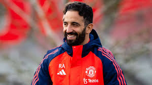 "Ruben Amorim smiling during training"