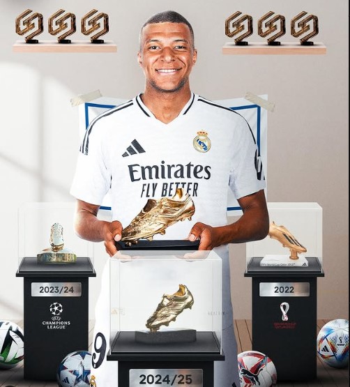 Kylian Mbappé Wins European Golden Boot, Shattering Records in His Debut Real Madrid Season