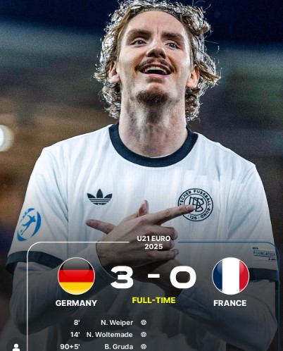 Germany Dominates France 3-0 to Storm into UEFA Euro U-21 Final