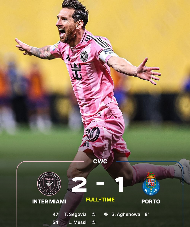 Lionel Messi’s Magical Free Kick Seals Inter Miami’s Historic Comeback Win Over FC Porto at Club World Cup