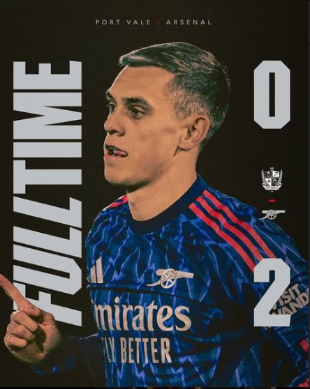 Arsenal Secure 2-0 Victory Over Port Vale in Carabao Cup