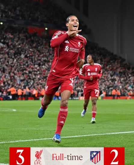 Liverpool Edge Atletico Madrid 3-2 in Champions League Thriller