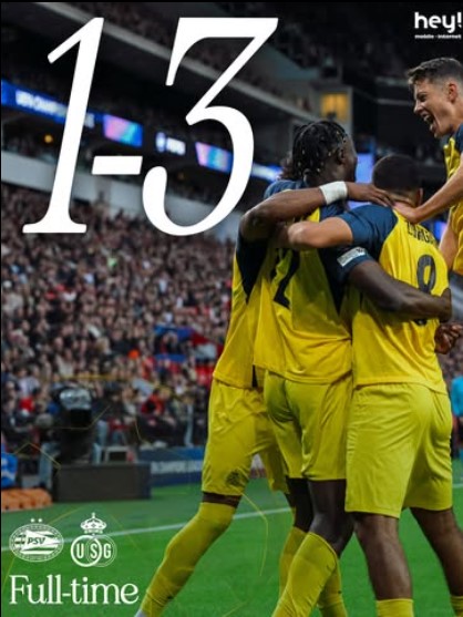 Union Saint-Gilloise Stun PSV with Historic 3-1 Away Win in Champions League