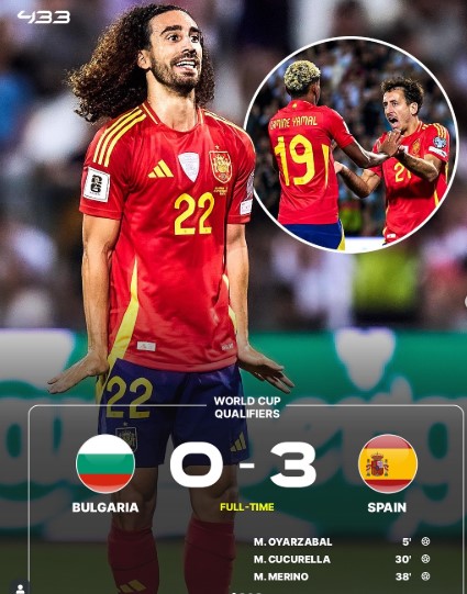 Bulgaria vs Spain: La Roja Cruise to 3-0 Victory in World Cup Qualifiers