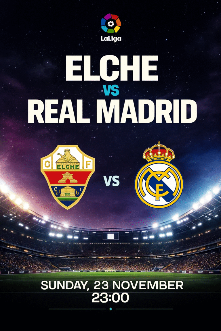 Elche vs Real Madrid – LaLiga Matchday Preview & Prediction