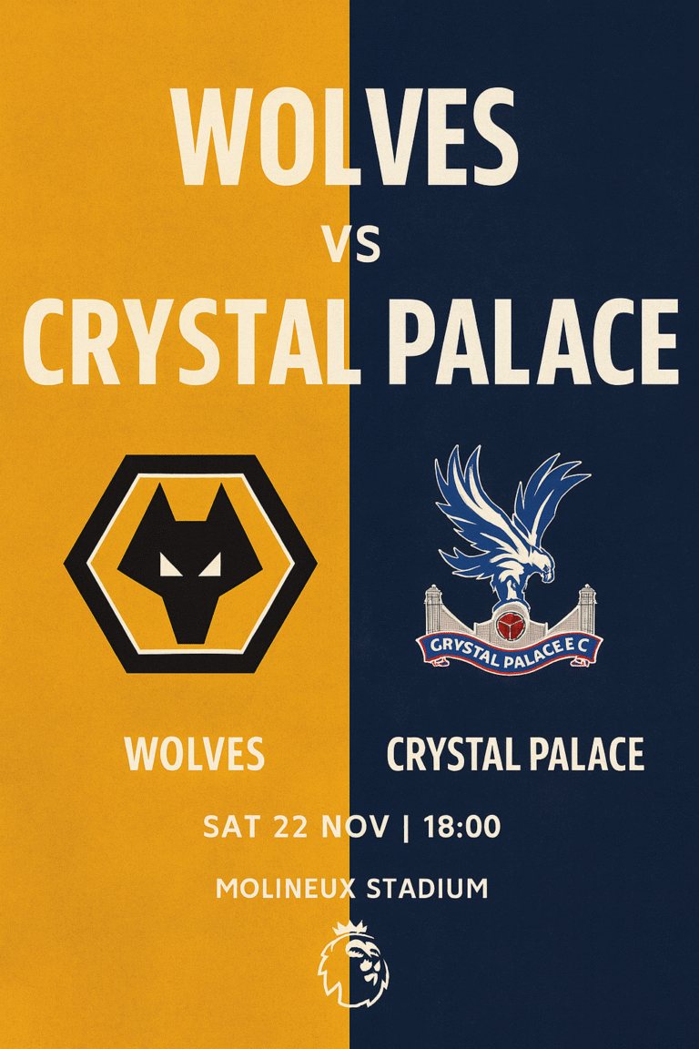 Wolves vs Crystal Palace – Premier League Matchweek 12 Preview & Prediction
