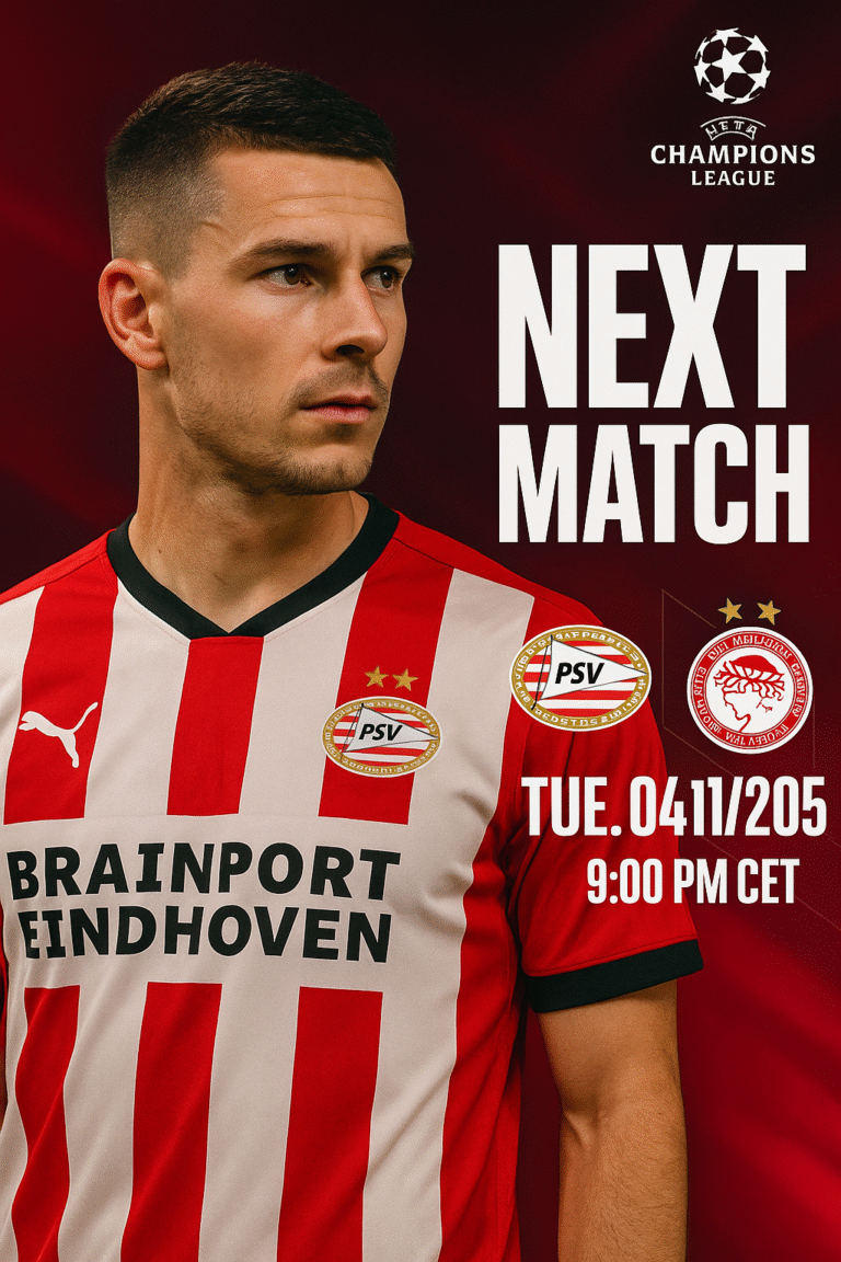 Olympiacos vs PSV – UCL Matchday 4 Preview & Prediction