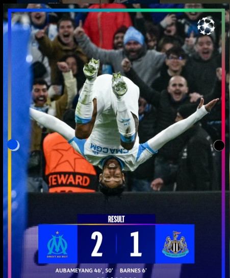 Marseille Stage Brilliant Comeback to Beat Newcastle 2–1 in Champions League Thriller