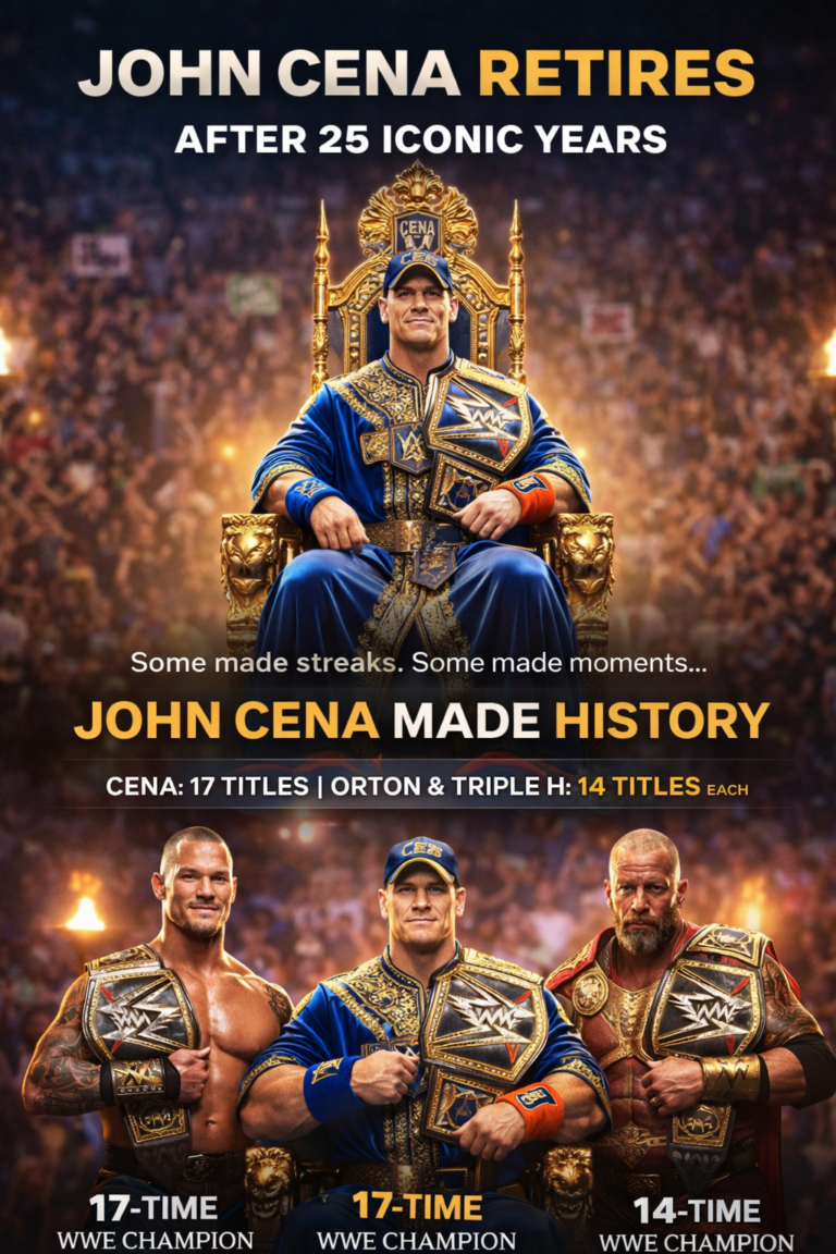 John Cena Retires After 25 Years: WWE Pays Tribute to a True Icon