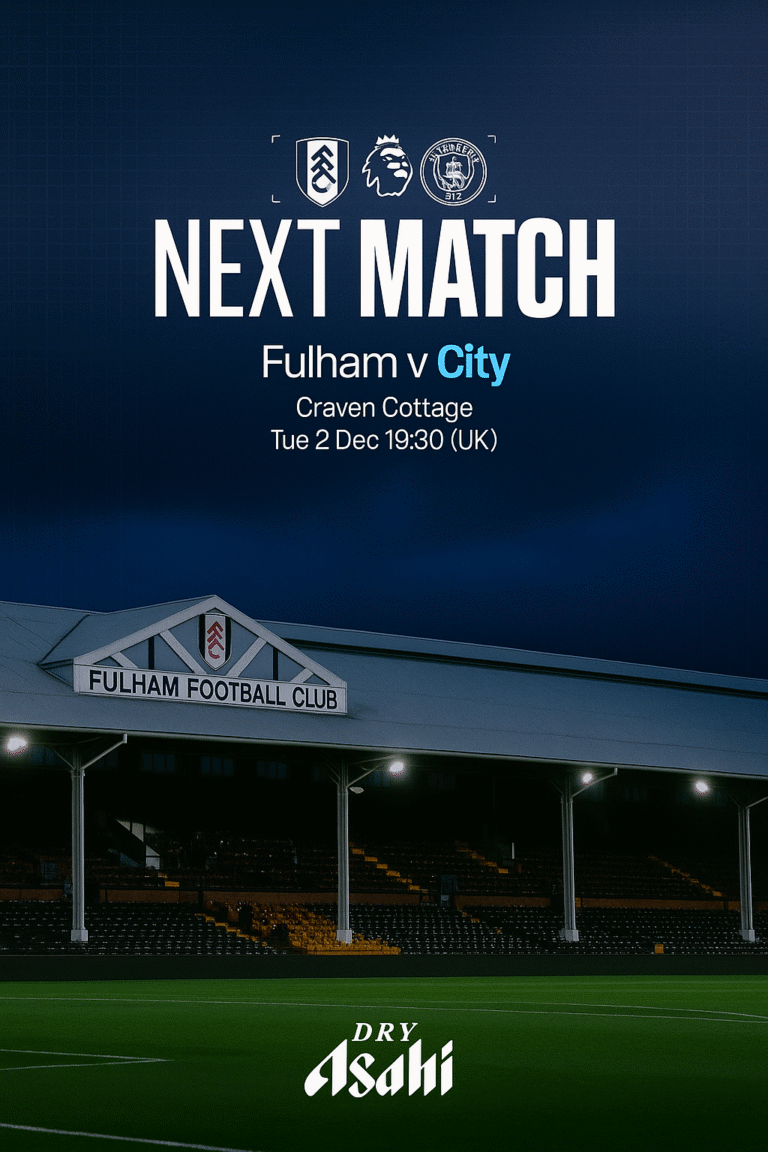 Fulham vs Manchester City: Premier League Showdown at Craven Cottage