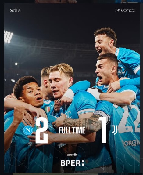 Napoli 2–1 Juventus: Højlund Shines as Napoli Return to the Top of Serie A