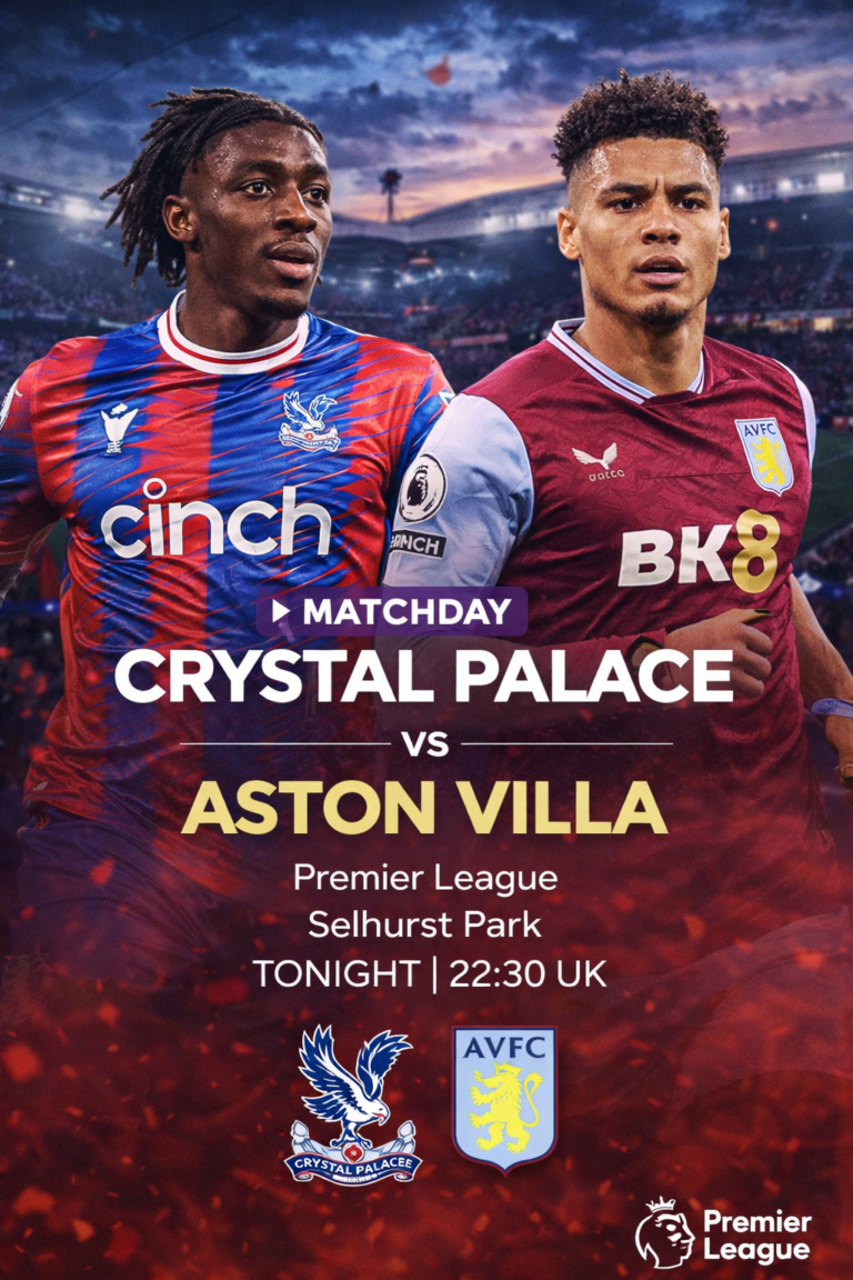 Crystal Palace vs Aston Villa Prediction: Villa Target Top-Four Push on EPL Matchday 21