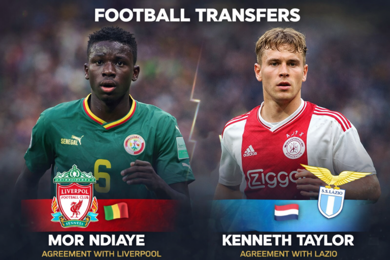 Football Transfers: Liverpool Seal Mor Ndiaye Deal as Lazio Close in on Kenneth Taylor
