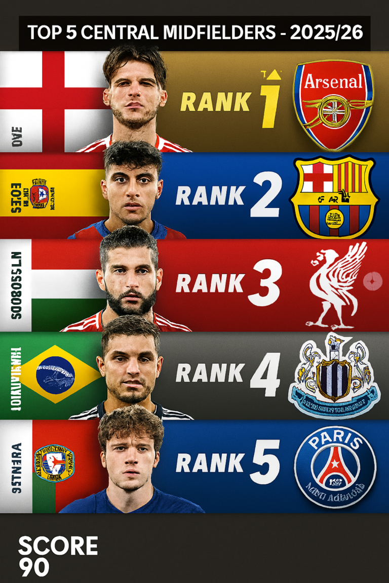 Best Central Midfielders in Europe 2025/26: Top 5 Stars Dominating the Game