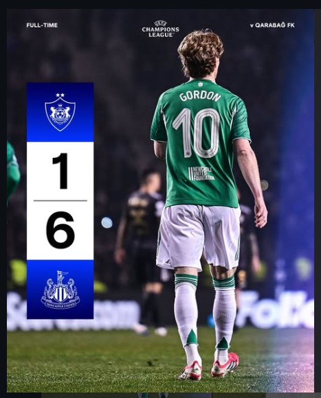 Anthony Gordon’s Historic Four-Goal Masterclass Sends Magpies Into UCL Last-16