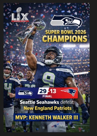 Super Bowl 2026 Winners: Seattle Seahawks Claim Super Bowl LX in Dominant Fashion