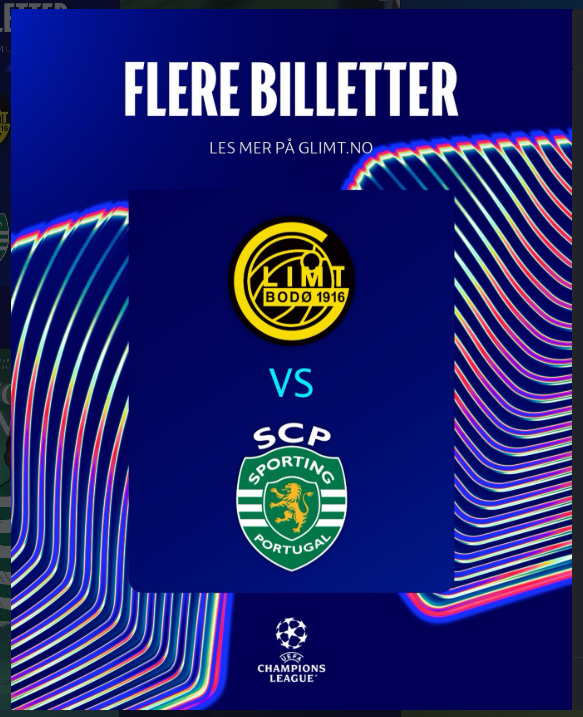 Battale of Underdogs: Bodo/Glimt Hosts Sporting In UCL R16 First Leg