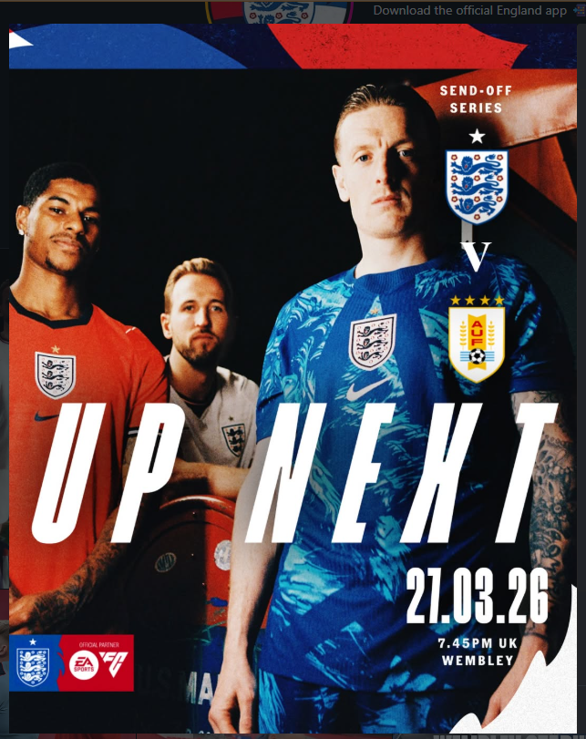 England vs Uruguay Prediction (Friendly): Three Lions Set for Tough Test Against La Celeste
