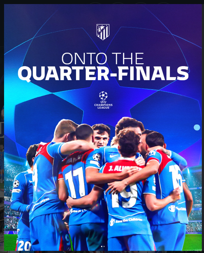 Tottenham 5-7 Atlético Madrid (Agg): Alvarez Masterclass Sends Atlético into UCL Quarter-Finals