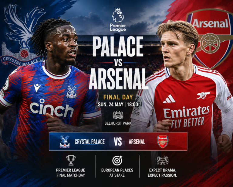 Crystal Palace vs Arsenal Prediction, Preview & Betting Tips