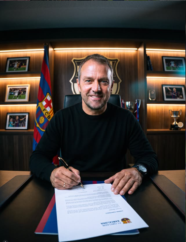Hansi Flick Signs New Barcelona Contract Until 2028 After Back-to-Back La Liga Triumphs