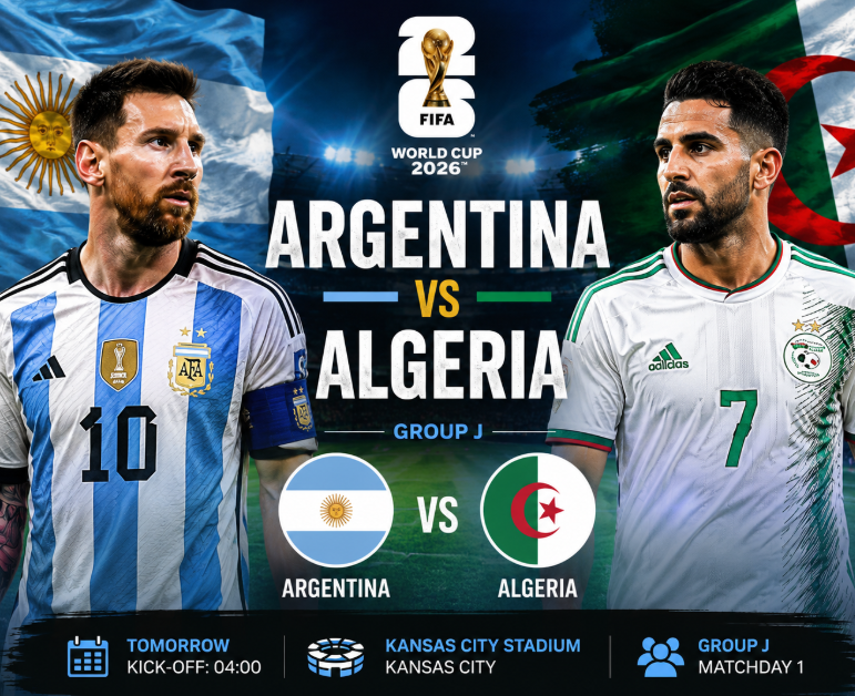 Argentina vs Algeria Prediction, Preview & Betting Tips – FIFA World Cup 2026