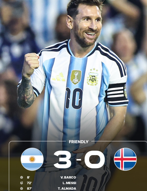 Argentina 3-0 Iceland: Messi Marks Return with Goal as World Champions Send World Cup Warning