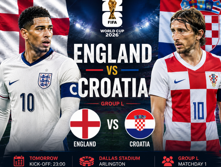 England vs Croatia Prediction, Preview & Betting Tips – FIFA World Cup 2026