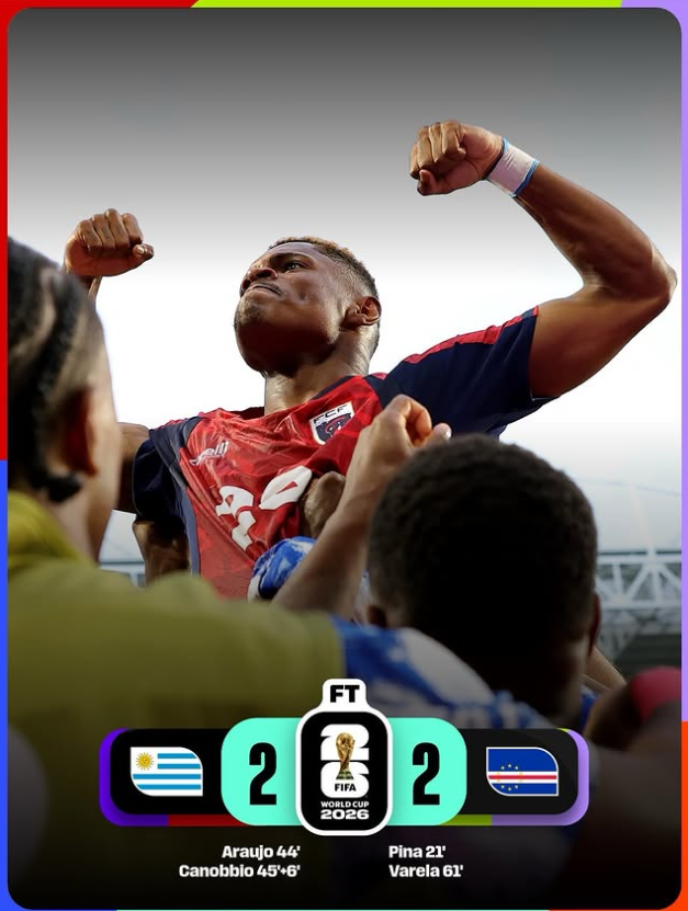 Uruguay vs Cape Verde Result: Cape Verde’s Dream Run Continues with Historic Draw