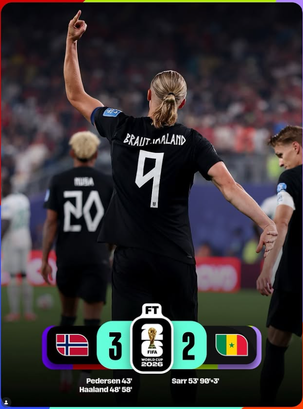 Norway vs Senegal Result: Haaland’s Brace Sends Norway into Knockout Stage