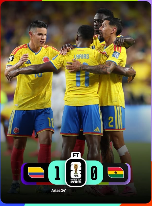Colombia vs Ghana Result: Jhon Arias Fires Los Cafeteros Into World Cup Last 16