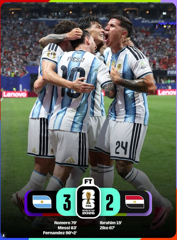 Argentina vs Egypt Result: Messi Leads Legendary Comeback as World Champions Reach Quarter-Finals