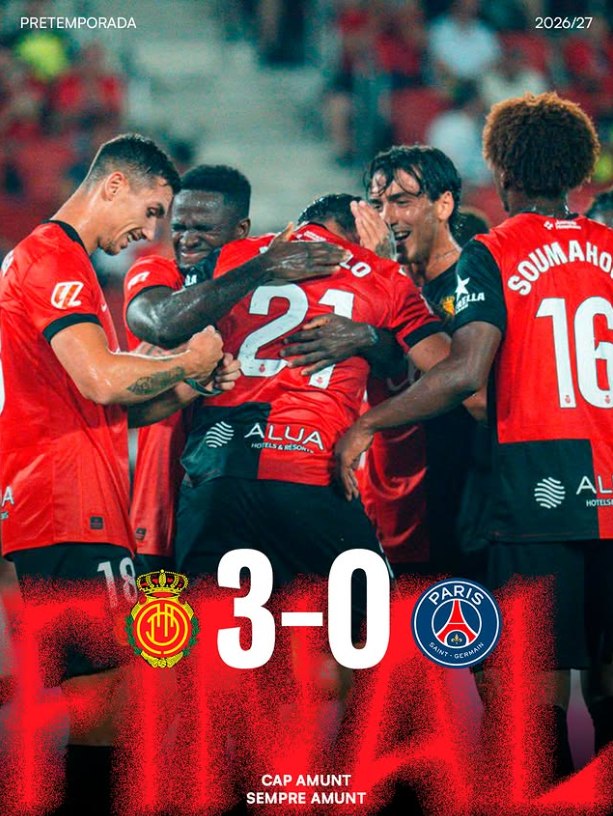 Mallorca Humble PSG 3-0 in Stunning Pre-Season Friendly Upset