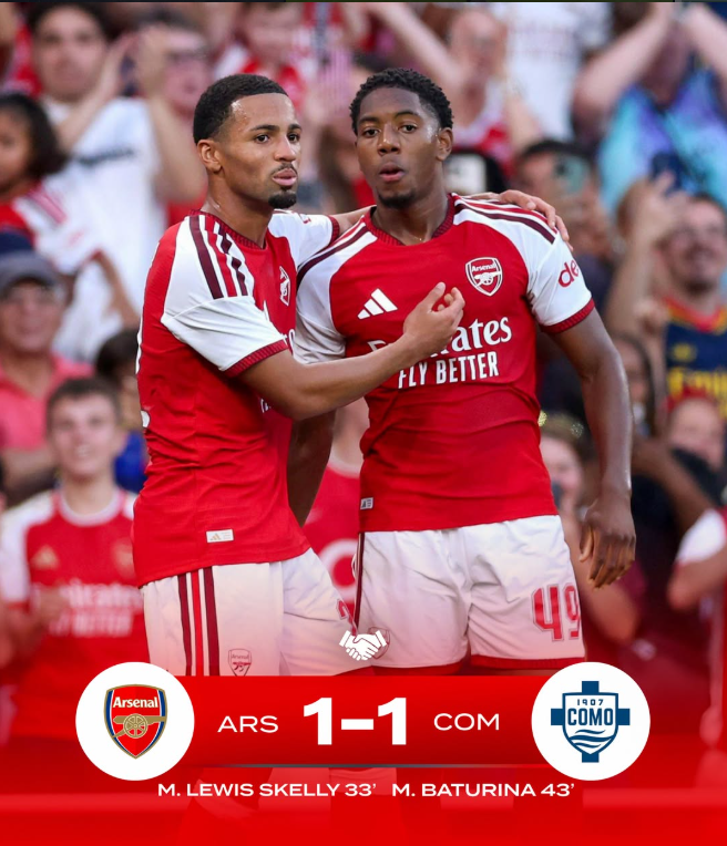 Arsenal Beat Defiant Como 4-3 on Penalties After 1-1 Friendly Draw