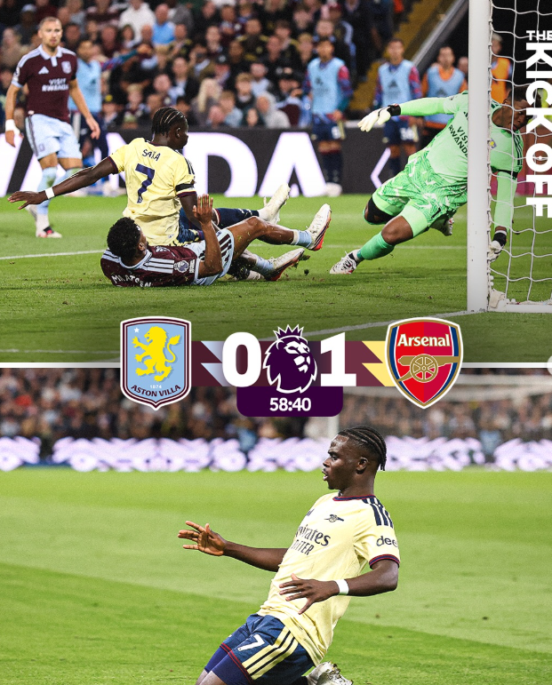 Aston Villa 0-1 Arsenal: Saka Secures Hard-Fought Win at Villa Park