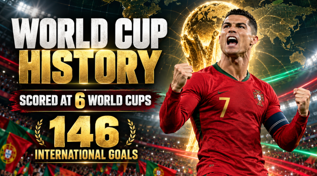 Cristiano Ronaldo Makes History: Goals at Six World Cups and 146 for Portugal