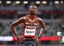 Daniel Embenyo Simiyu after winning the race.