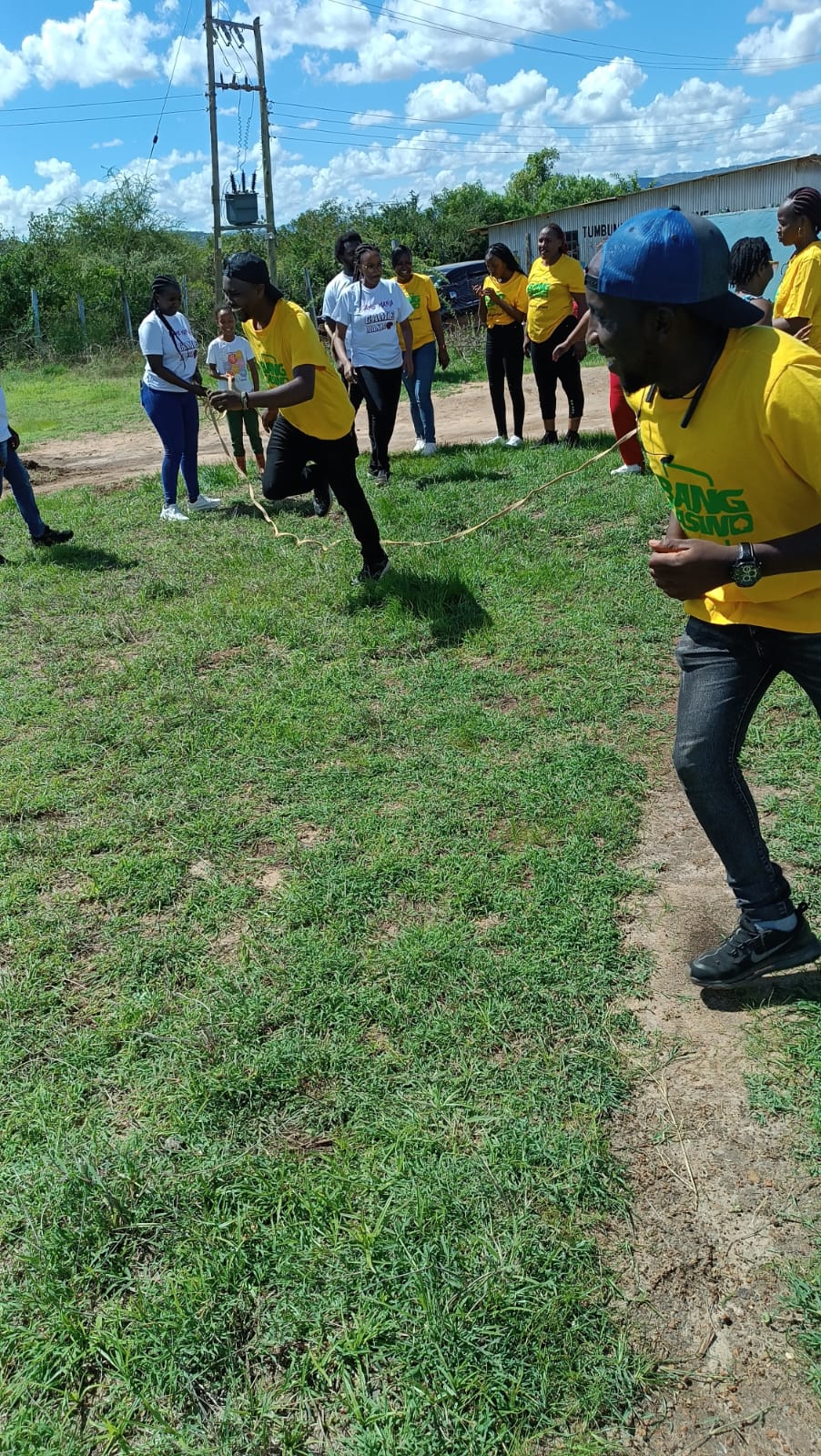 Tumbuni School of Children with Special Needs Cord pulling game