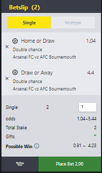 What is a bet slip in betting?