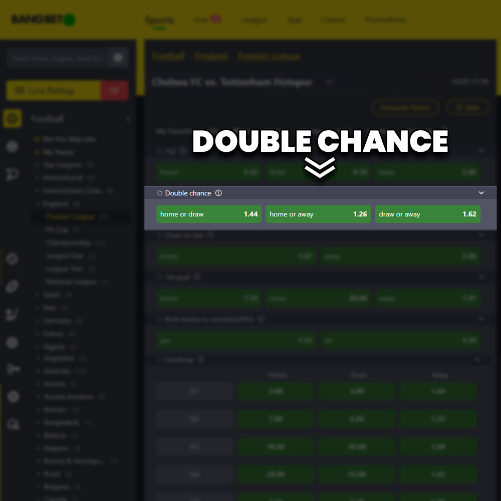 What is a double chance in betting