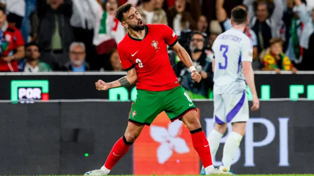 Portugal Edge Scotland 2-1: Bruno Fernandes Stars on Milestone Night