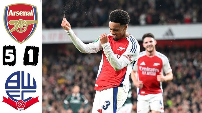 Ethan Nwaneri Shines in Arsenal’s Carabao Cup Win Over Bolton