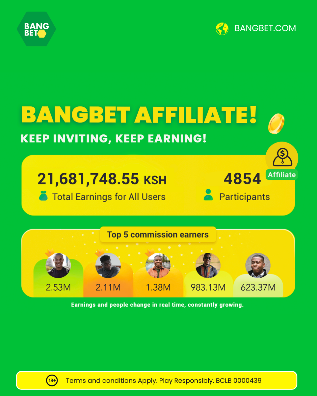Earn Big with Bangbet Affiliate Program – More Shares, More Money!