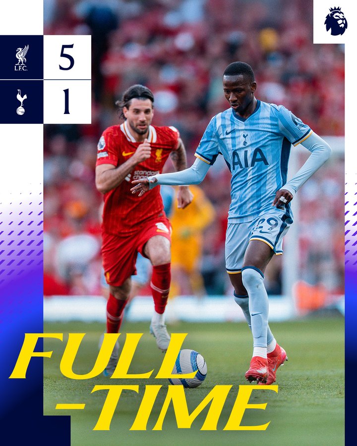 Liverpool Smash Tottenham 5-1 to Clinch Premier League Crown