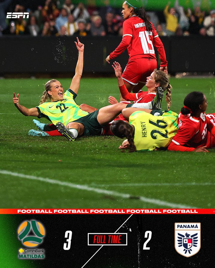 Australia Women Edge Panama Women 3-2 in Thrilling Friendly Clash