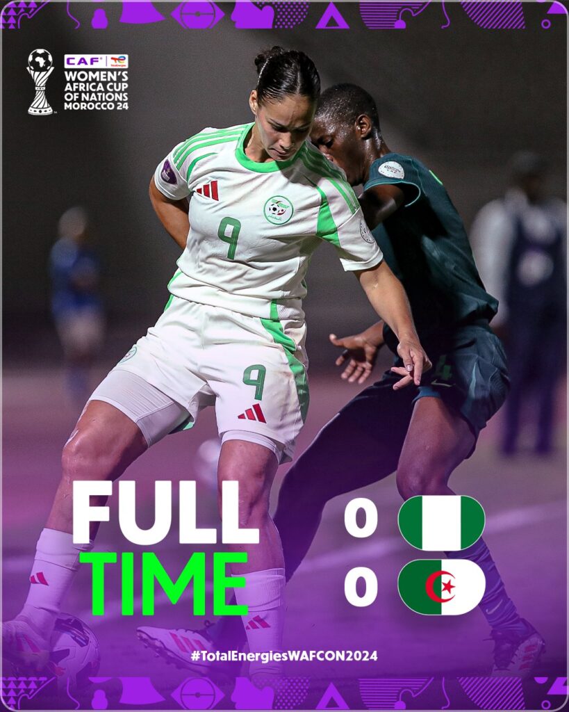 Nigeria vs Algeria 0-0 – Women’s AFCON Highlights